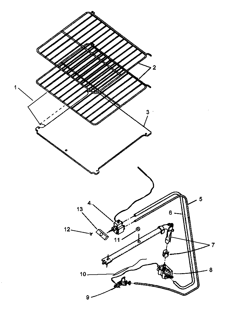 Amana RBK26AA5-P1143003NL oven components diagram