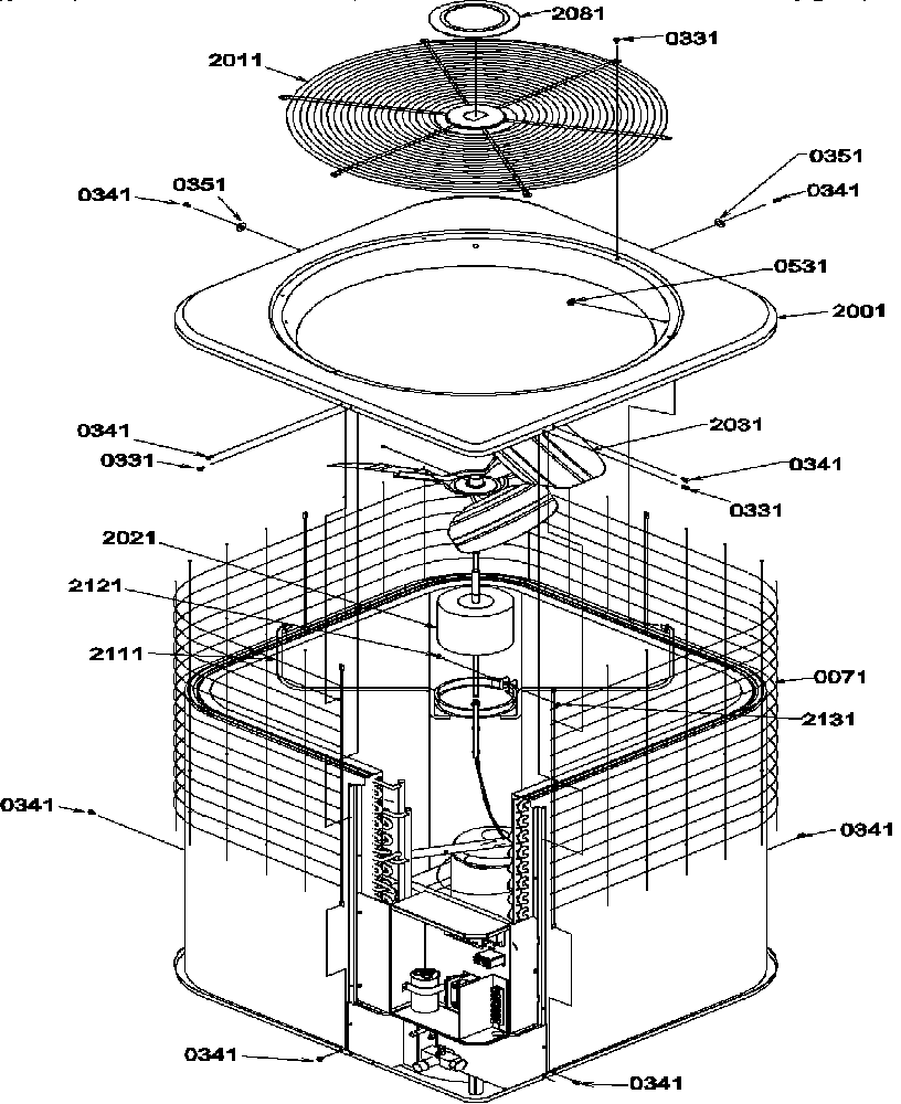 Amana RHE30A2A/P1217403C cabinet/top diagram