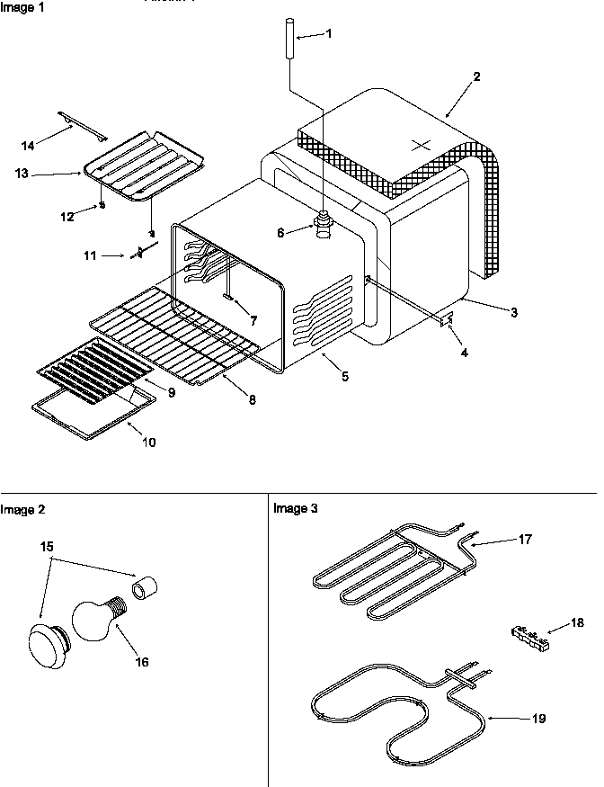 Amana ARR6400LL/P1142670NLL cavity diagram