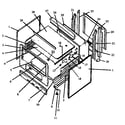 Amana GBE22AA0PT/P1142465NW cabinet assy diagram