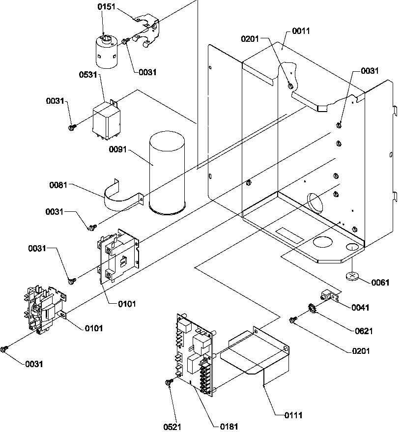 Amana RHA60A4B/P1180226C control box diagram