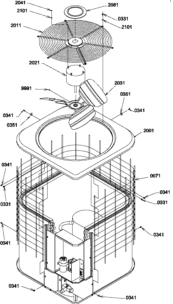 Amana RHA24A2B/P1180218C cabinet diagram