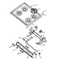 Amana RBP26AA0/P1143041NW top burner assy diagram
