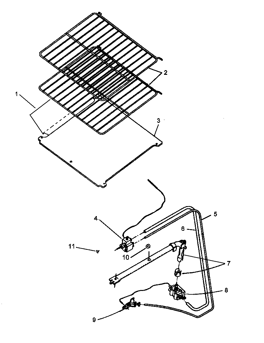 Amana RBP26AA5/P1143041NL oven components diagram