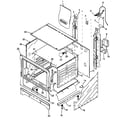Caloric SBJ26FX0/P1143152NW cabinet assy diagram
