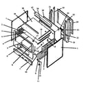Amana SBE22AX0/P1142492NW cabinet assy diagram