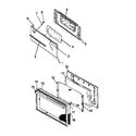 Amana SBE22AX0/P1142492NW oven door assy diagram