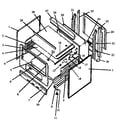 Caloric EBE22AA5-P1142430NL cabinet assy diagram