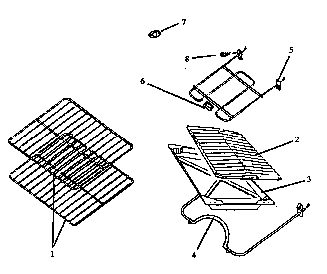 Caloric EBE22AA5-P1142459NL oven components diagram
