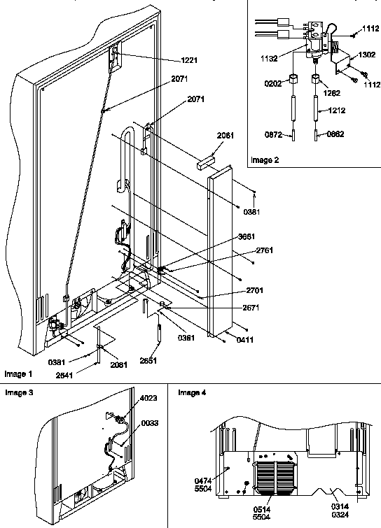 Amana GSGD21B-P1193905WW cabinet back diagram