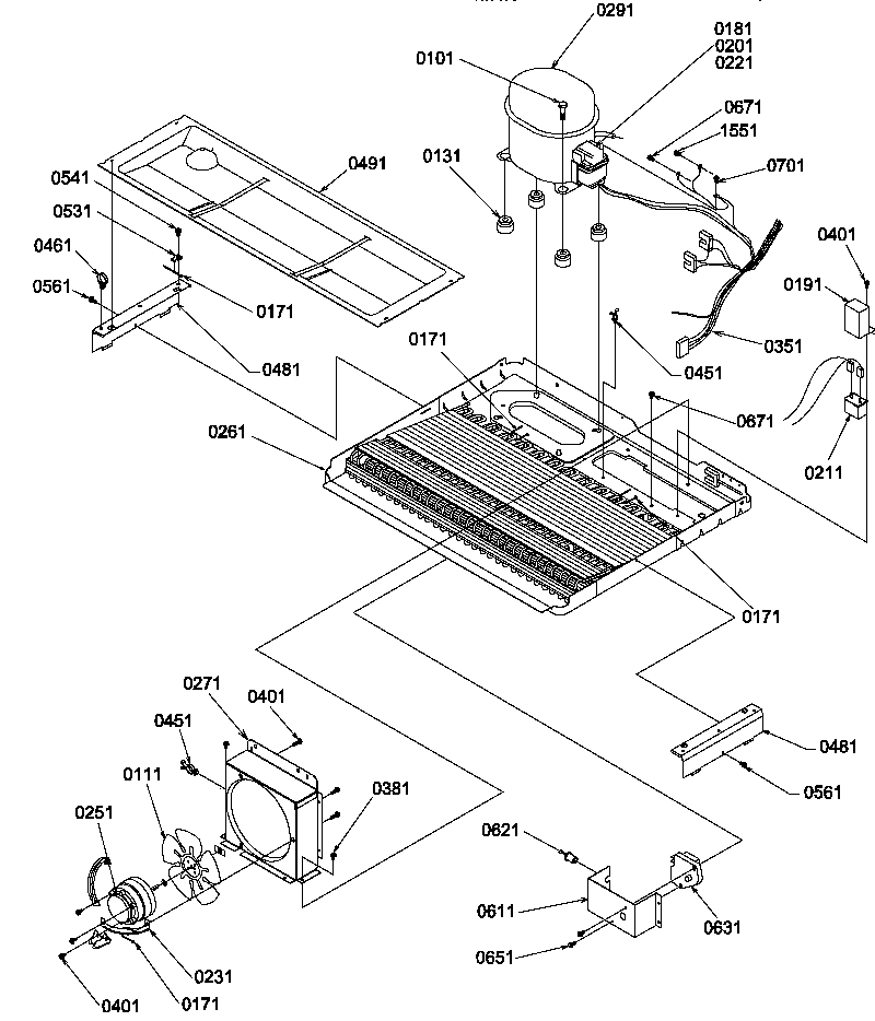 Amana GSGD21B-P1193905WW machine compartment diagram