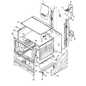 Caloric RLS363U-P1142710NW cabinet assy diagram