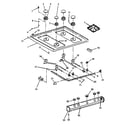 Caloric RLS363U-P1142710NW top burner assy(models 2 thru 8) (rls363u/p1142709nl) (rls363u/p1142710nw) (rms363u/p1142710nl) (rms363u/p1142767nw) (rms363u/p1142774nw) (rms363u/p1143001nl) (rms363u/p1143001nw) diagram