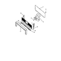 Caloric RLS363U-P1142710NW backguard assy diagram