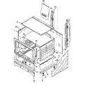 Caloric RLS340UWOF/P1142711NW cabinet assy diagram