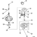 Speed Queen AWM190W2/PAWM190W2 34526p transmission assembly diagram