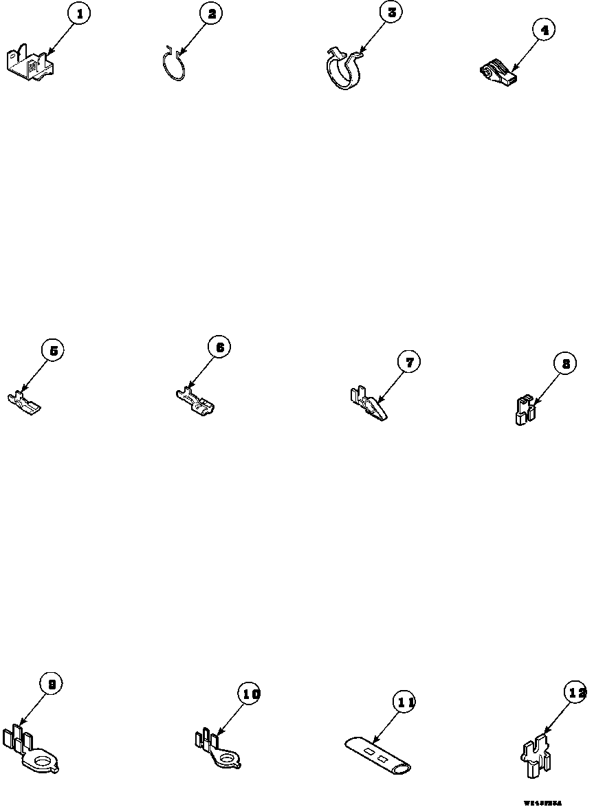 Speed Queen AWM190W2/PAWM190W2 terminals diagram