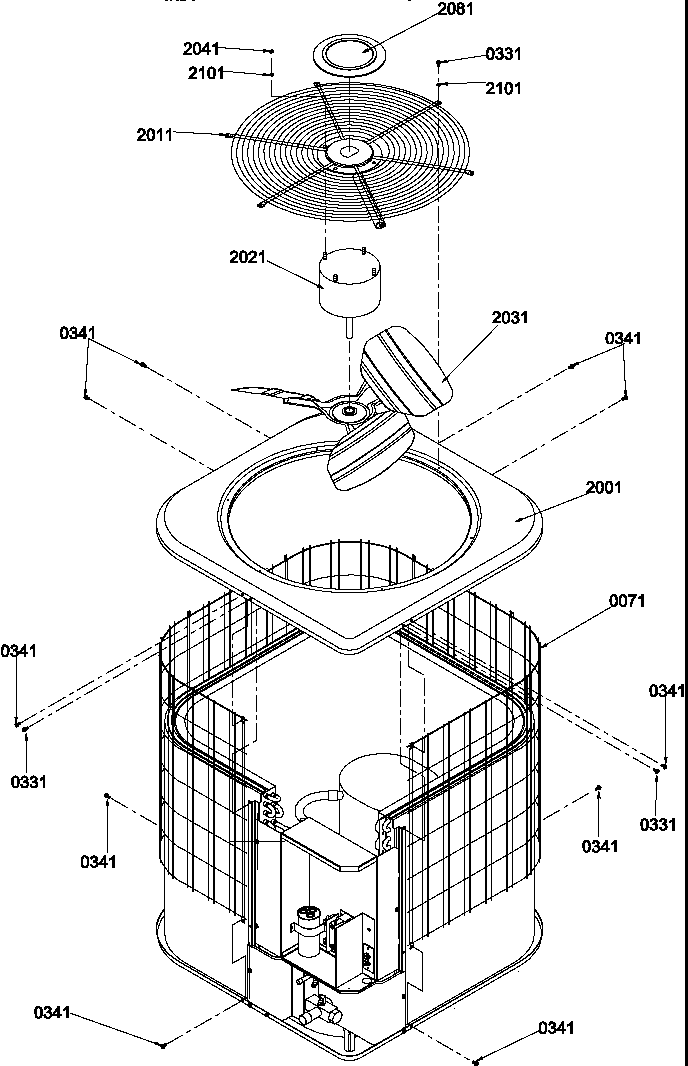 Amana RCC42A2B/P1218506C cabinet/top diagram
