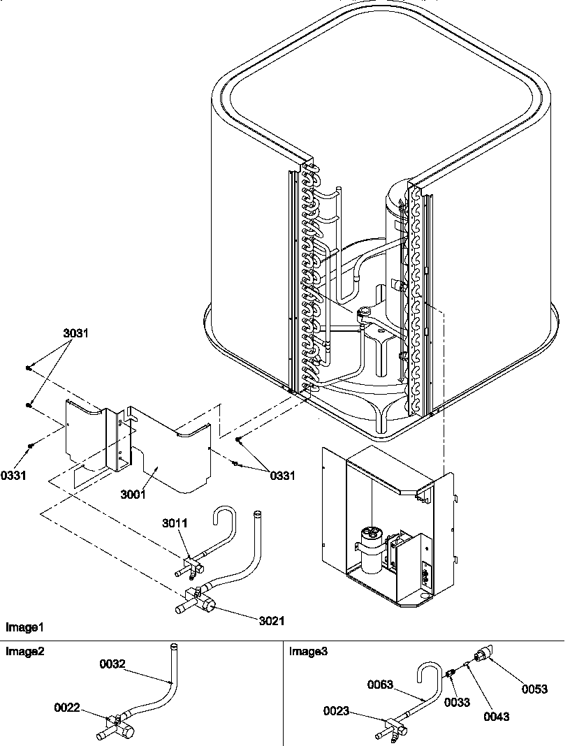 Amana RCE42A2A/P1218704C tubing diagram