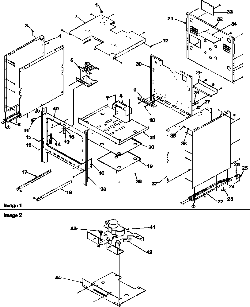 Amana ARG7800E/P1143319NE cabinet diagram