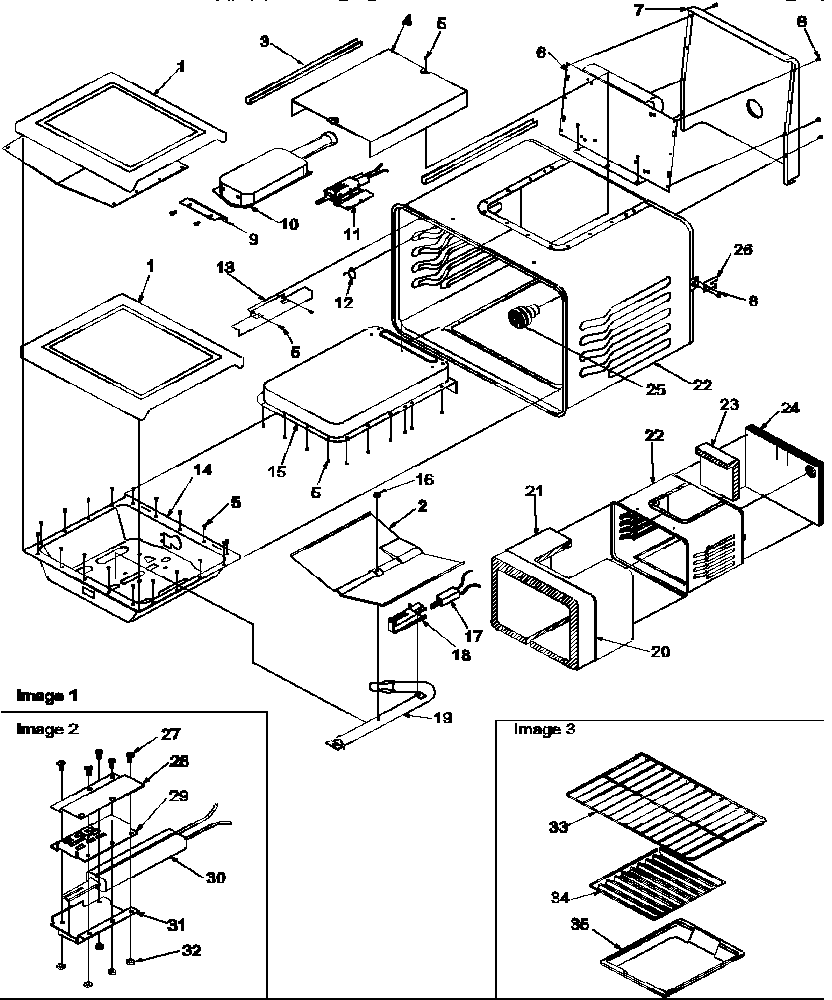 Amana ARG7300WW-P1143320NWW cavity diagram