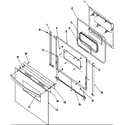 Amana ARG7300LL-P1141296NLL oven door diagram