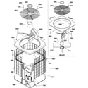 Amana RHA42A2B/P1218807C outer cabinet/fan diagram