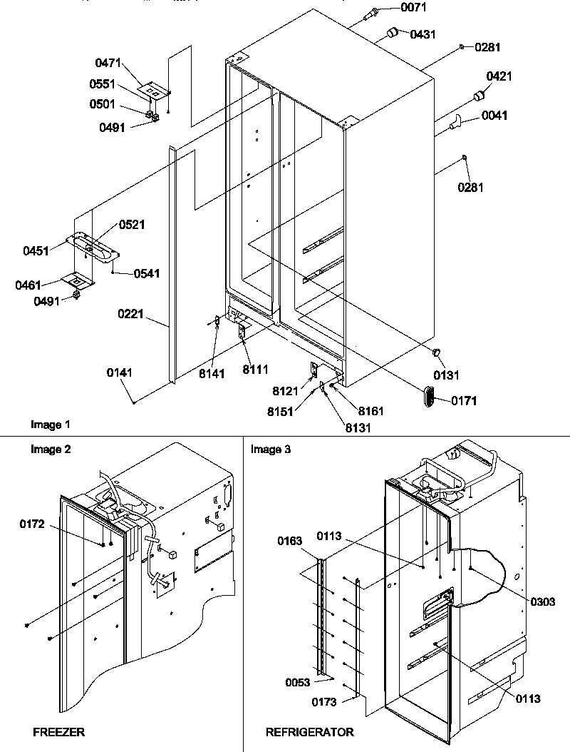 Amana SCD22TBL-P1303511WL cabinet back diagram