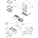 Amana BM20TBW-P1305801WW shelving assemblies diagram