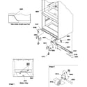 Amana BM20TBW-P1305801WW insulation & roller assembly diagram