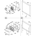 Amana BM20TBW-P1305801WW door assemblies diagram