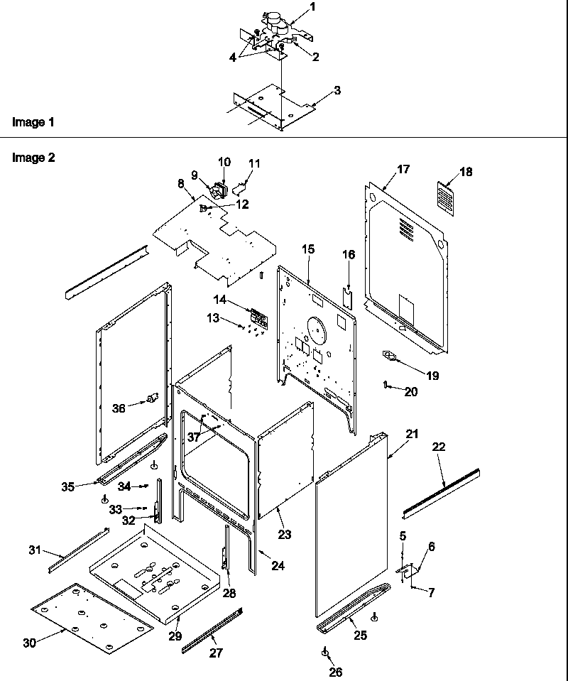 Amana ARHSC8750WW/P1130651NWW cabinet diagram