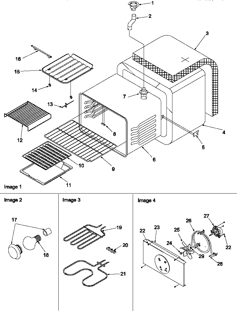 Amana ARHSC8750WW/P1130651NWW cavity diagram