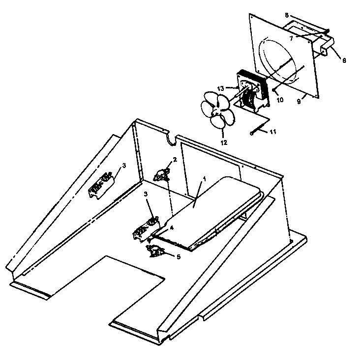 Amana AO27SEW1/P1132340NW control compartment diagram