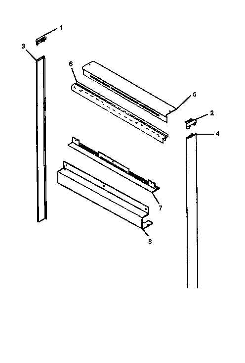 Amana AO27SEW1/P1132340NW trim diagram