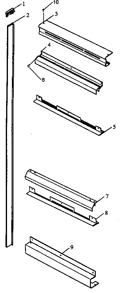 Amana ACO27DEW1-P1132343NW cabinet trim diagram