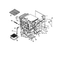 Amana AO27DGW1-P1132515NW cabinet, lower diagram