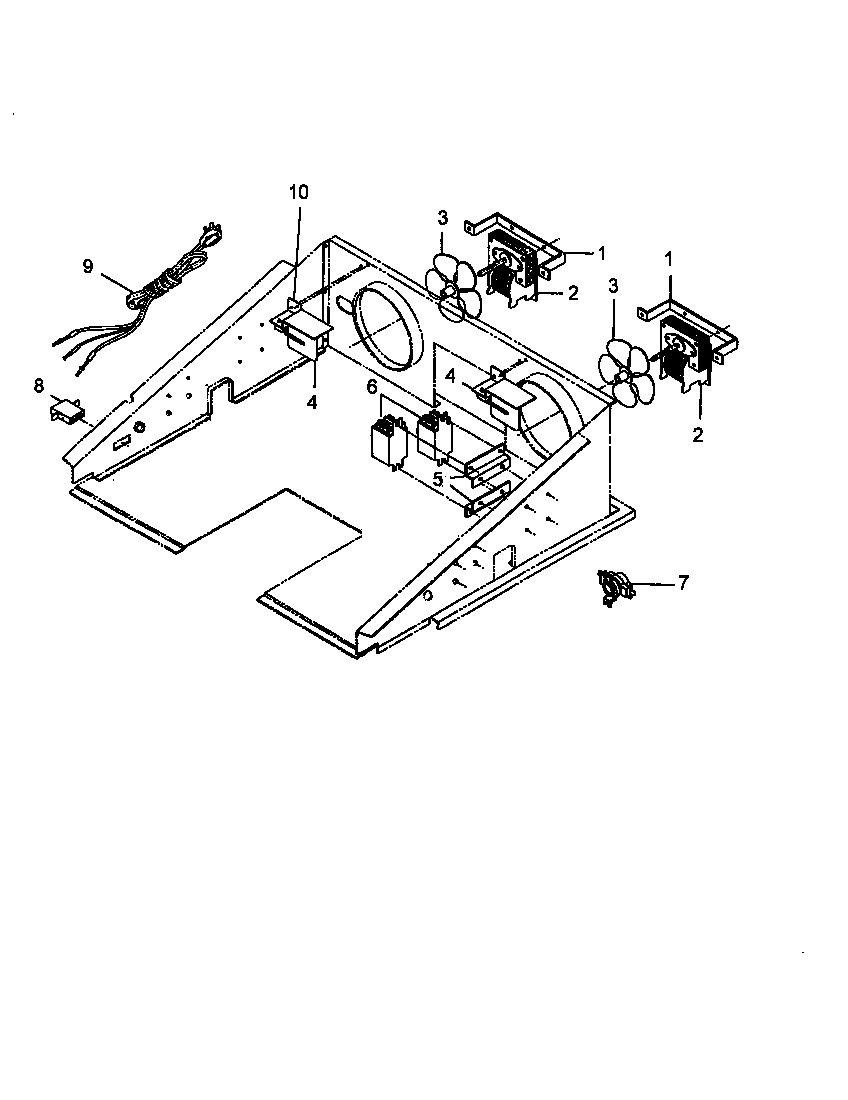 Amana AO27DGK-P1132515NK control compartment diagram