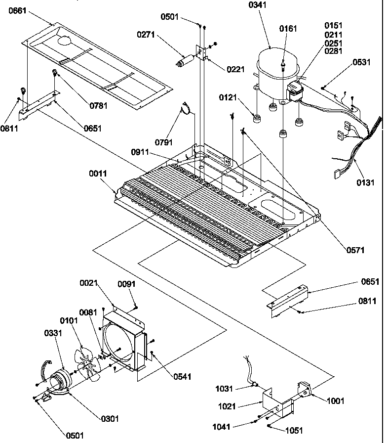 Amana SX322S2W-P1307302WW machine compartment diagram