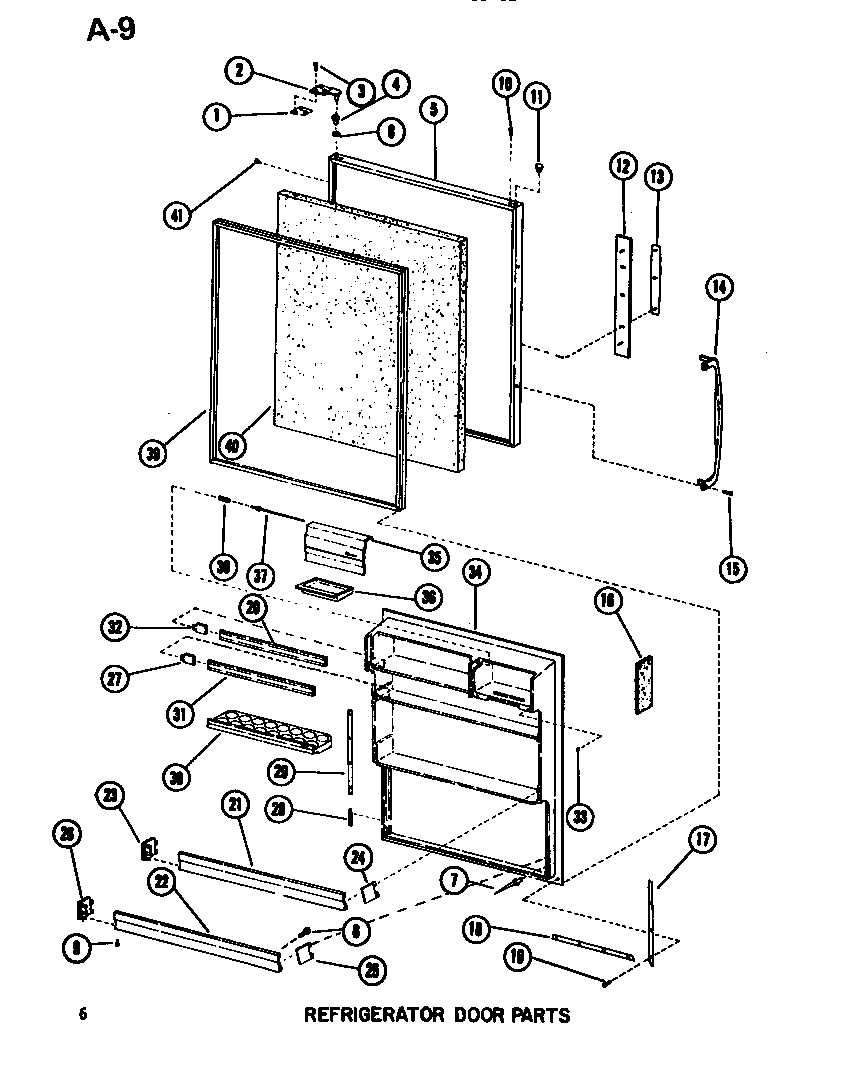 Amana BC20EL-P747026WL refrigerator door diagram