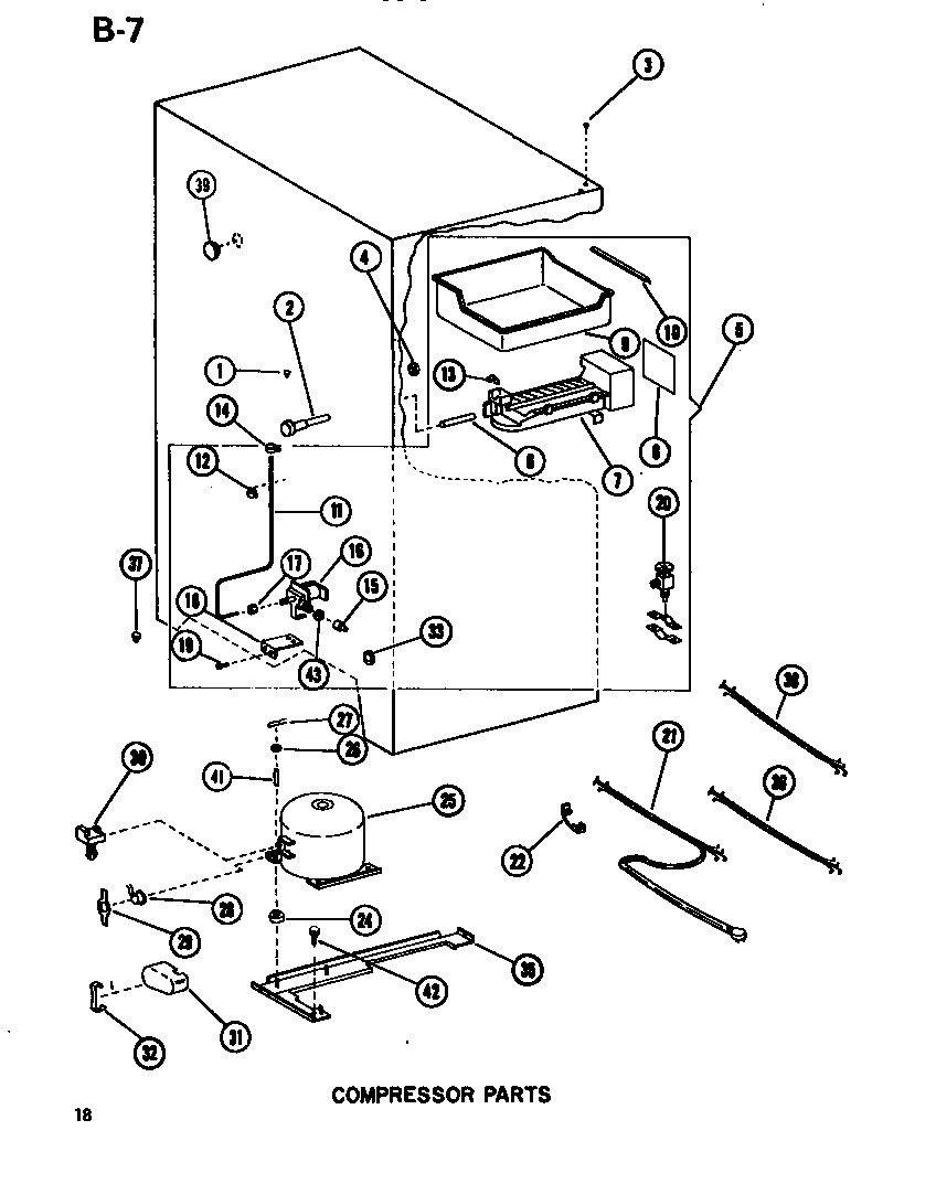 Amana BC20EL-P747026WL compressor diagram
