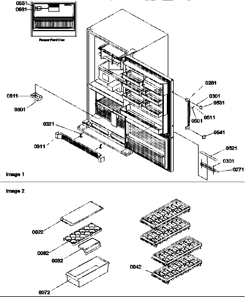 Amana BXF19TW-P1311901WW trim & accessories diagram