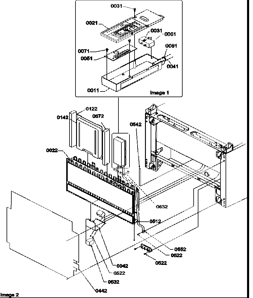 Amana BXF19TW-P1311901WW condenser assembly/high voltage box diagram
