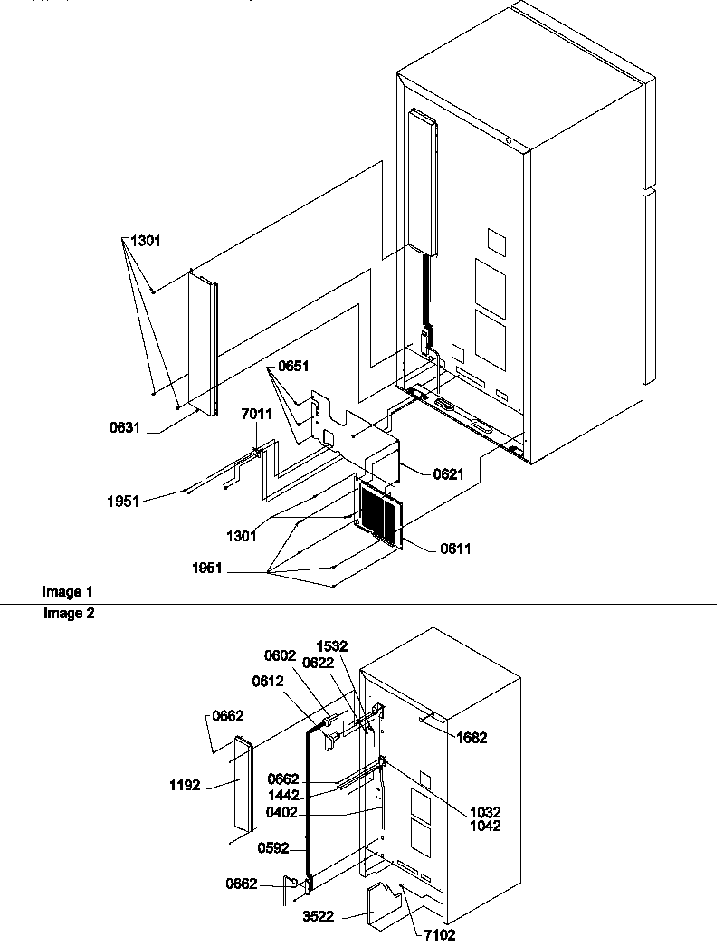 Amana TN22CW-P1300704WW cabinet back diagram