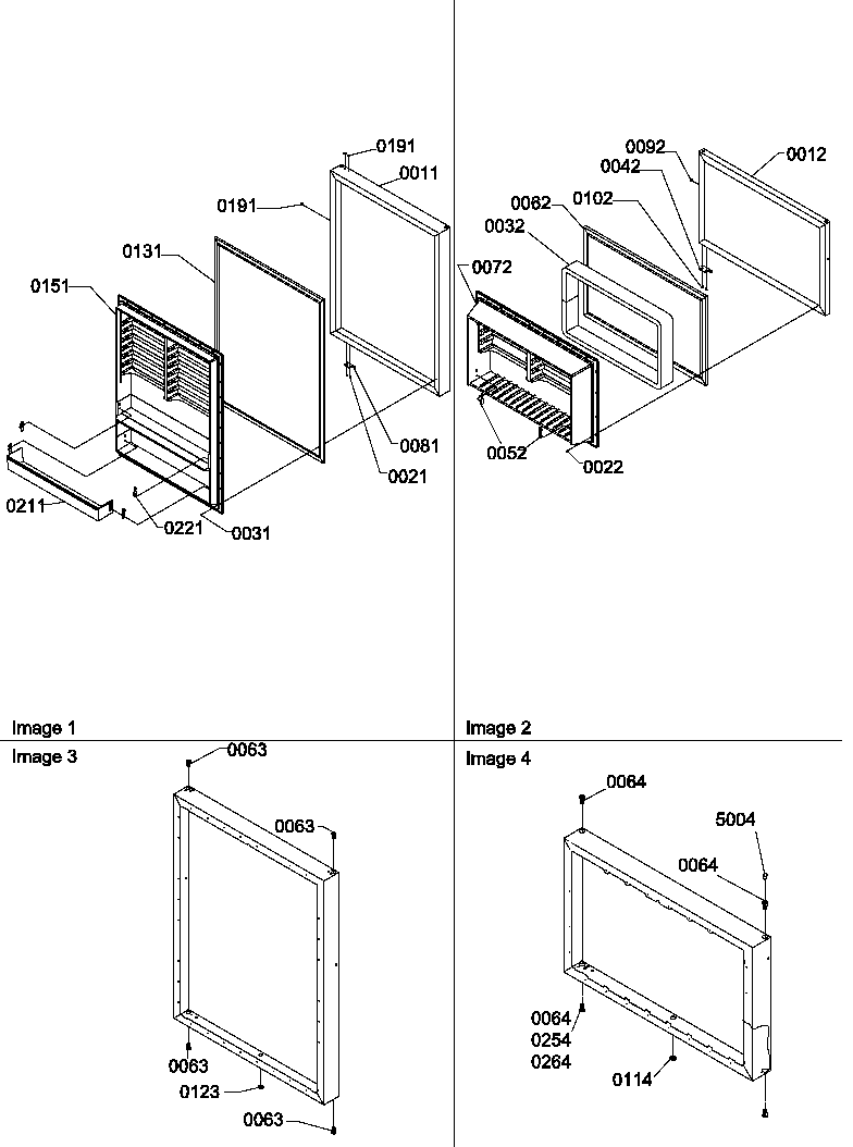 Amana TN22CW-P1300704WW door assemblies diagram