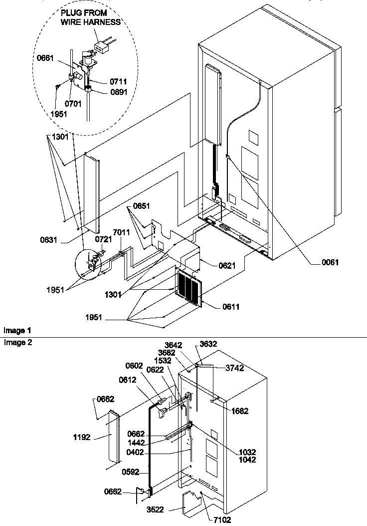 Amana TMI17TB-P1306001WW cabinet back diagram