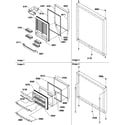 Amana BX22TL-P1196711WL door assemblies diagram