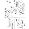 Amana BR22TE-P1196709WE evaporator & freezer control assembly diagram