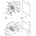 Amana BR22TE-P1196709WE door assemblies diagram