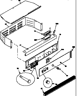 Amana AOES2430E-P1132355NE control panel diagram
